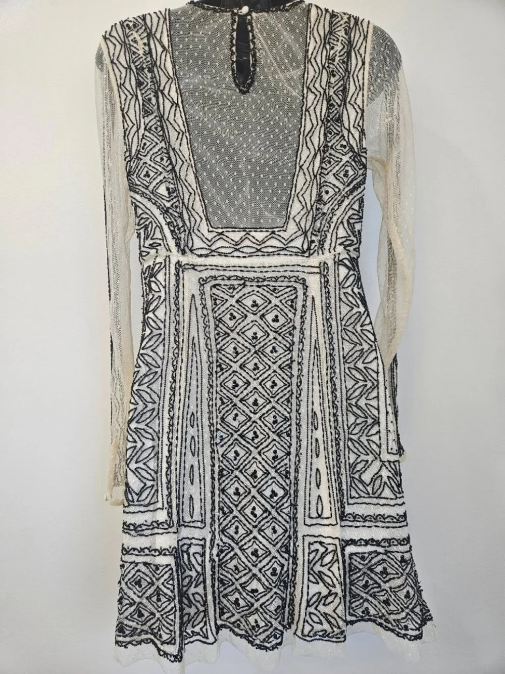 Free People Valentina Beaded Mini Dress